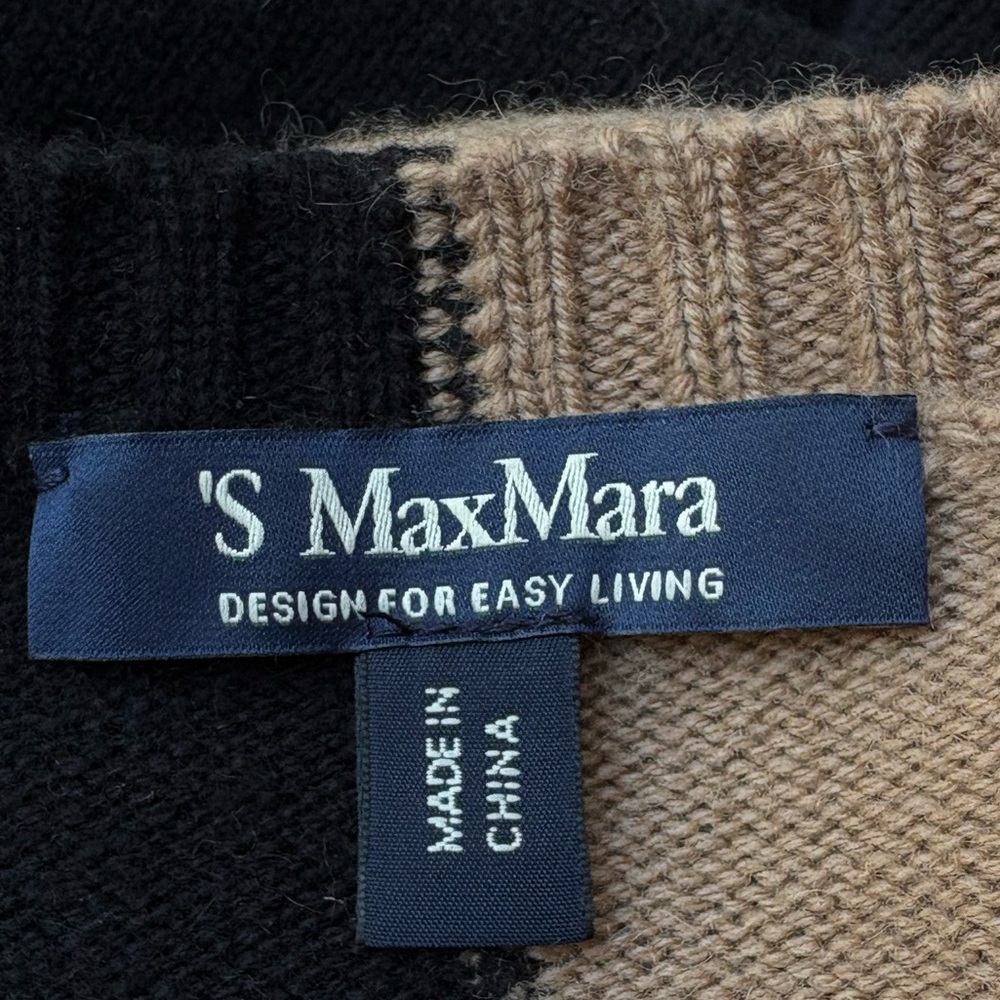 MAX MARA Patchwork Wool Cashmere Blend Knitted Ju… - image 8